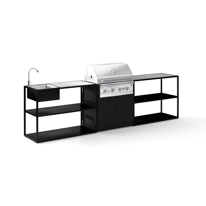 Veradek Outdoor Kitchen Series 3Piece Modular Outdoor Kitchens Grill